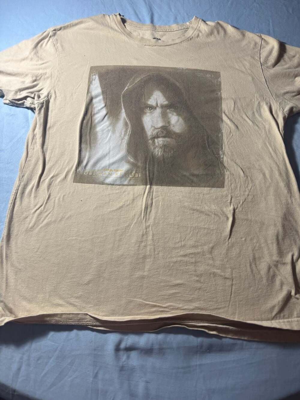 Star Wars Obi-Wan Kenobi Beige Graphic T-Shirt XL